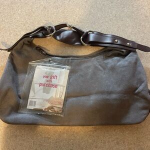 Gray and Brown Shoulder Bag